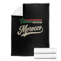 Morocco Throw Blanket Limited Edition Vintage Moroccan Pride Retro