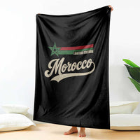 Morocco Throw Blanket Limited Edition Vintage Moroccan Pride Retro