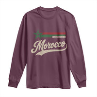 Morocco Long Sleeve Shirt Limited Edition Vintage Moroccan Pride Retro