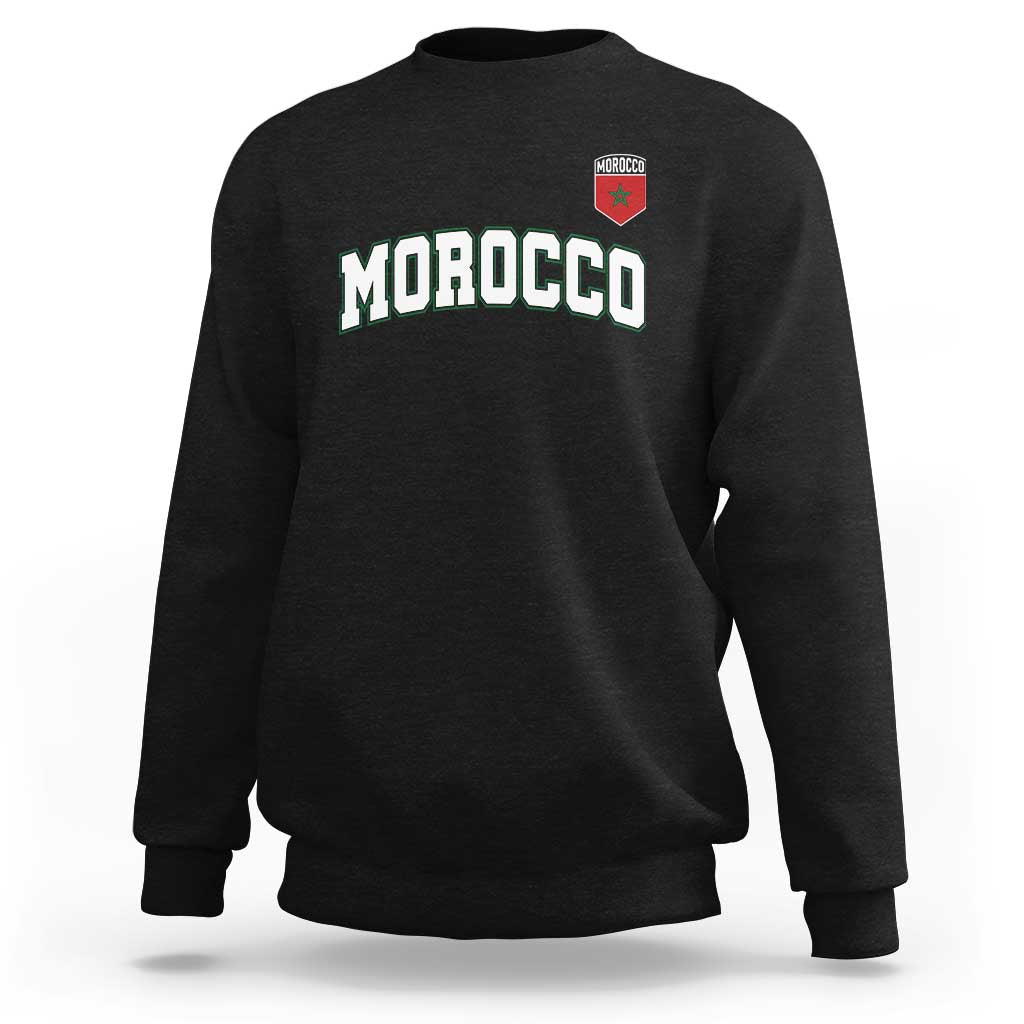 Morocco Moroccan Flag Vintage Pride Sweatshirt