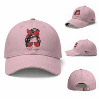 Morocco Girl Baseball Cap Moroccan Princess Morocco Flag Messy Bun