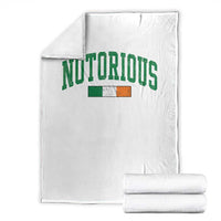 Vintage Irish Flag Notorious Throw Blanket Boxing Fans