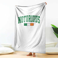 Vintage Irish Flag Notorious Throw Blanket Boxing Fans
