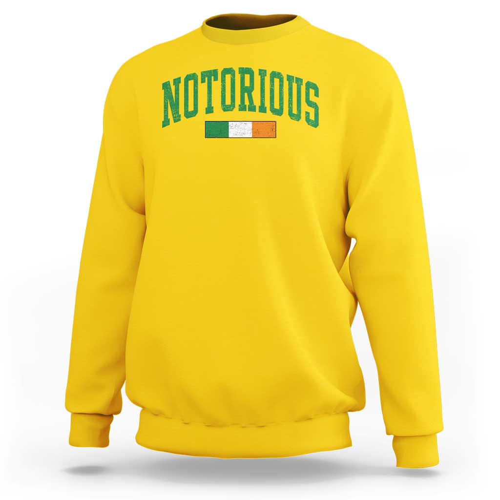 Vintage Irish Flag Notorious Sweatshirt Boxing Fans