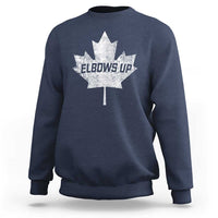 Elbows Up Canada Sweatshirt True North Strong and Free Maple Leaf Proud Canadian