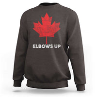 Elbows Up Canada Strong Sweatshirt Maple Leaf Proud Canadian