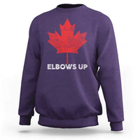 Elbows Up Canada Strong Sweatshirt Maple Leaf Proud Canadian
