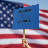 Feminist Cat Protest Sign Equal Rights or I Bites Human Rights - Wonder Print Shop