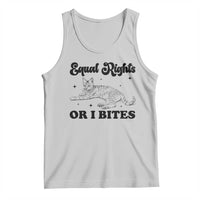 Feminist Cat Tank Top Equal Rights or I Bites Human Rights - Wonder Print Shop