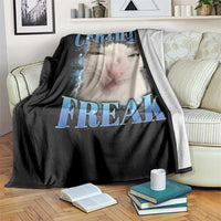 Certified Freak Funny Cat Meme Throw Blanket Internet Memes Gen Z - Wonder Print Shop