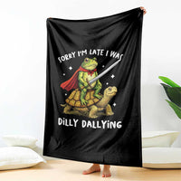 Silly Goose Throw Blanket Sorry Im Late I Was Dilly Dallying