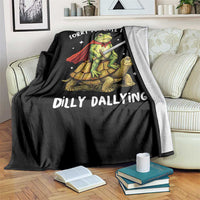 Silly Goose Throw Blanket Sorry Im Late I Was Dilly Dallying