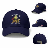 Silly Goose Baseball Cap Sorry Im Late I Was Dilly Dallying