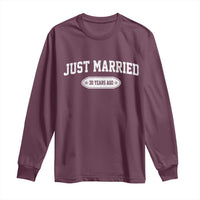 Just Married 30 Years Ago Long Sleeve Shirt 30th Wedding Anniversary Matching