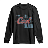 Black long-sleeve T-shirt with “The Cool Dad” graphic on the chest