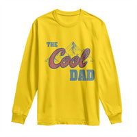 Daisy yellow long-sleeve T-shirt with “The Cool Dad” graphic on the chest