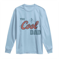 Light blue long-sleeve T-shirt with “The Cool Dad” graphic on the chest
