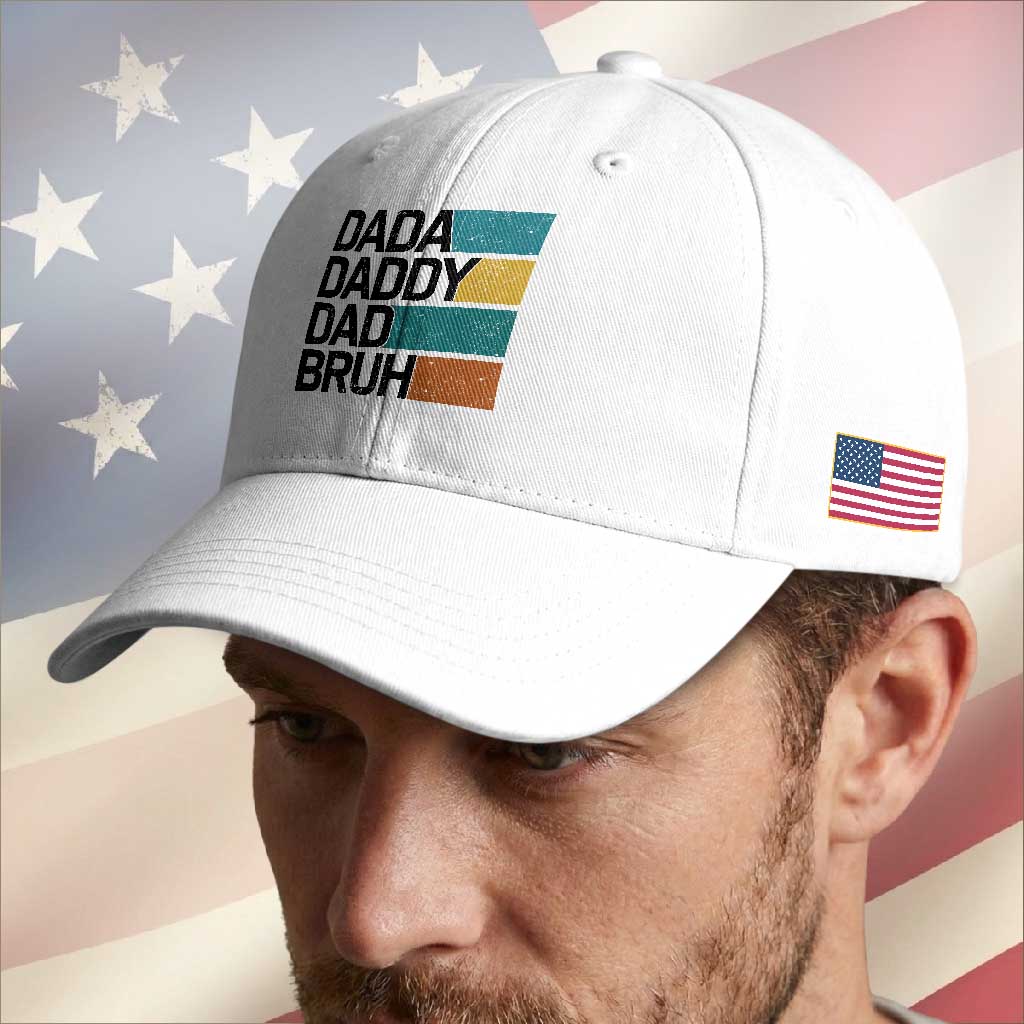 Dada Daddy Dad Bruh Baseball Cap Funny Fathers Day Bruh