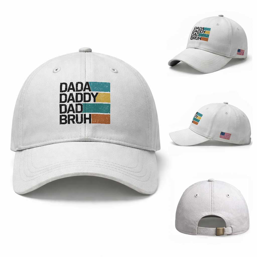 Dada Daddy Dad Bruh Baseball Cap Funny Fathers Day Bruh