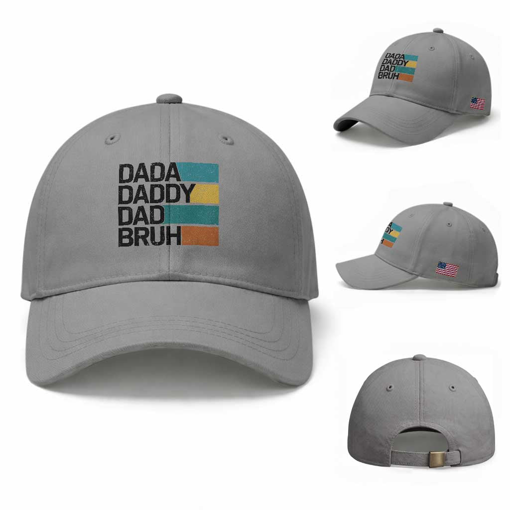 Dada Daddy Dad Bruh Baseball Cap Funny Fathers Day Bruh