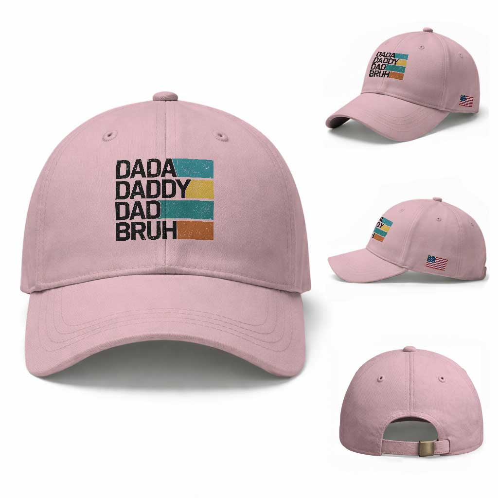 Dada Daddy Dad Bruh Baseball Cap Funny Fathers Day Bruh