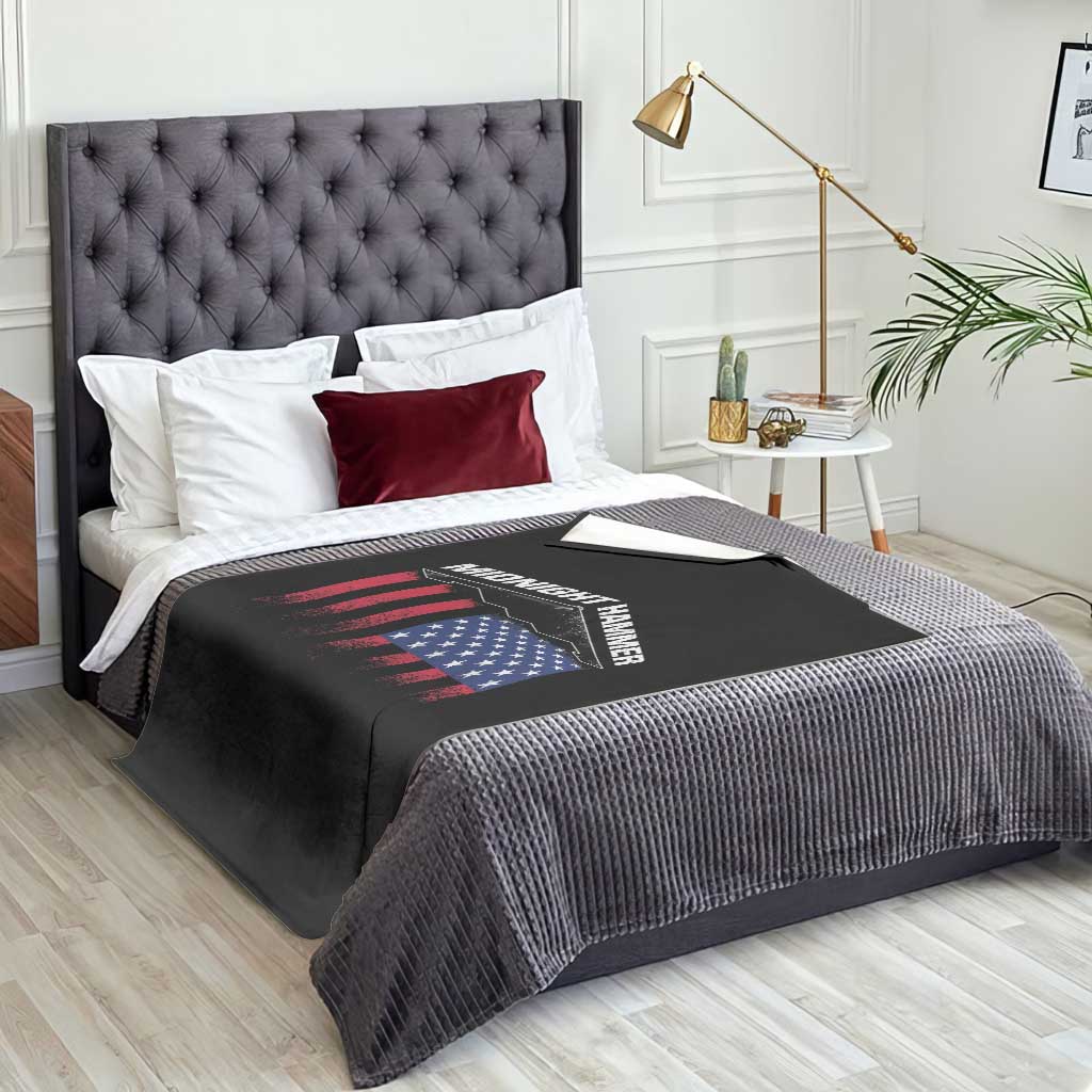 Operation Midnight Hammer Throw Blanket Tactical Warfare Jets Bombers Military American Flag