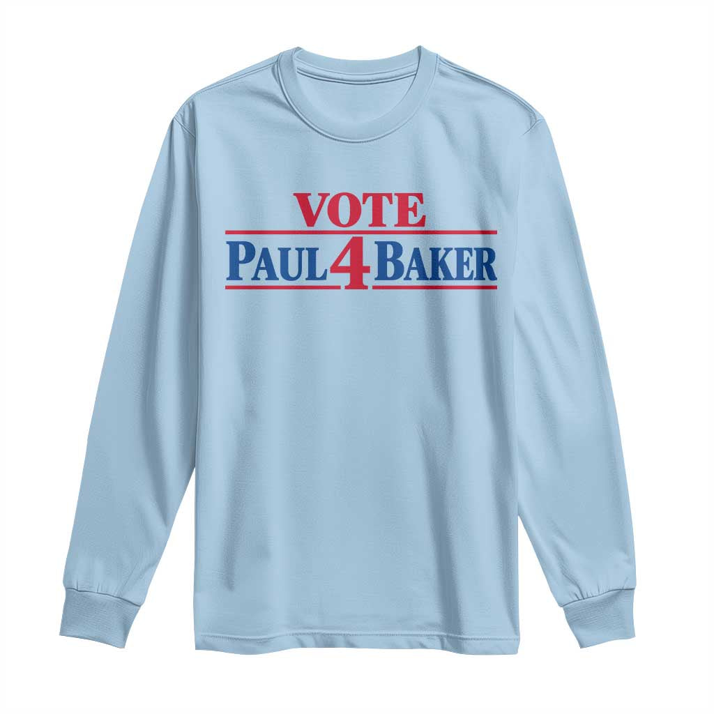 Paul Baker Support Long Sleeve Shirt Retro Patriotic