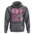 Breast Cancer Awareness Hoodie I Wear Pink For My Mom Boho Floral Pink Ribbon