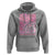 Breast Cancer Awareness Hoodie I Wear Pink For My Mom Boho Floral Pink Ribbon