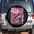 Breast Cancer Awareness Spare Tire Cover I Wear Pink For My Mom Boho Floral Pink Ribbon