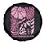 Breast Cancer Awareness Spare Tire Cover I Wear Pink For My Mom Boho Floral Pink Ribbon