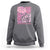 Breast Cancer Awareness Sweatshirt I Wear Pink For My Mom Boho Floral Pink Ribbon - Wonder Print Shop