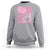 Breast Cancer Awareness Sweatshirt I Wear Pink For My Mom Boho Floral Pink Ribbon - Wonder Print Shop