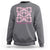 Breast Cancer Awareness Month Sweatshirt In October We Wear Pink Coquette Bow Boho Floral Gift For Mom - Wonder Print Shop