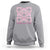 Breast Cancer Awareness Month Sweatshirt In October We Wear Pink Coquette Bow Boho Floral Gift For Mom - Wonder Print Shop