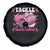 Tackle Football Breast Cancer Awareness Spare Tire Cover Pink Ribbon Boys Kid