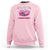 Tackle Football Breast Cancer Awareness Sweatshirt Pink Ribbon Boys Kid - Wonder Print Shop