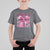 Football Pink Out Breast Cancer Awareness T Shirt For Kid Coquette Football - Wonder Print Shop