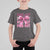 Football Pink Out Breast Cancer Awareness T Shirt For Kid Coquette Football - Wonder Print Shop