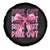 Football Pink Out Breast Cancer Awareness Spare Tire Cover Coquette Football