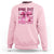 Football Pink Out Breast Cancer Awareness Sweatshirt Coquette Football - Wonder Print Shop