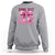 Football Pink Out Breast Cancer Awareness Sweatshirt Coquette Football - Wonder Print Shop