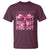 Football Pink Out Breast Cancer Awareness T Shirt Coquette Football - Wonder Print Shop