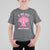 Tackle Football Breast Cancer Awareness T Shirt For Kid Pink Out Ribbon - Wonder Print Shop