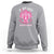 Tackle Football Breast Cancer Awareness Sweatshirt Pink Out Ribbon - Wonder Print Shop