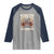 Thanksgiving Turkey And Touchdowns Football Raglan Shirt Game Day