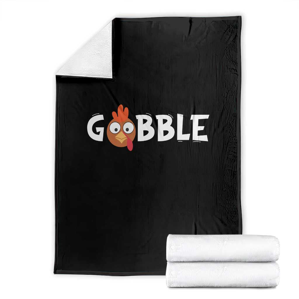Funny Thanksgiving Turkey Throw Blanket Gobble Family Fall Autumn Season - Wonder Print Shop