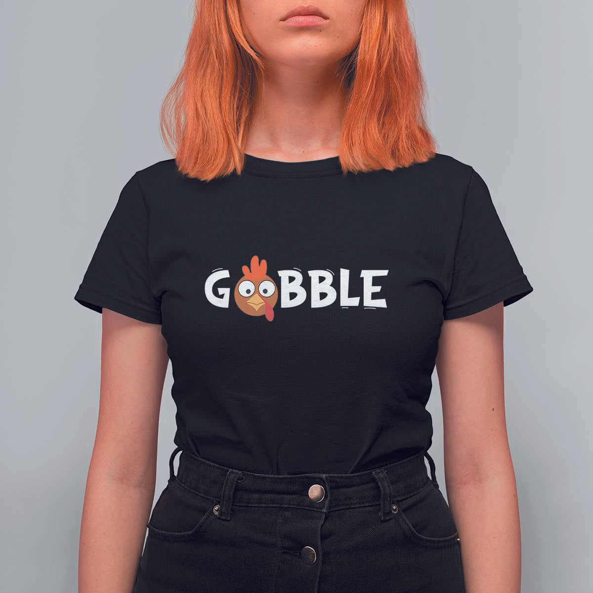 Funny Thanksgiving Turkey T Shirt For Women Gobble Family Fall Autumn Season - Wonder Print Shop