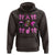 Football Breast Cancer Awareness Hoodie Football Coquette Bow Pink Ribbon Game Day