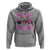 Football Breast Cancer Awareness Hoodie Football Coquette Bow Pink Ribbon Game Day